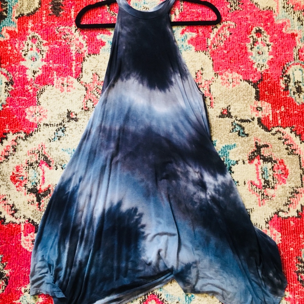 Tie Die Asymmetrical Dress